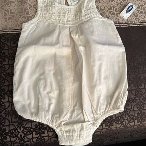 Old Navy Cream Baby Outfit